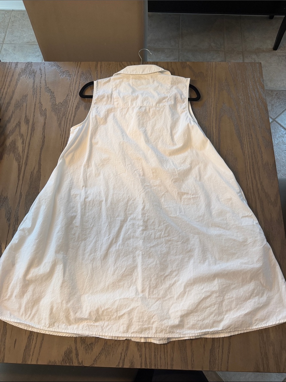 Banana Republic White Sleeveless Collared A-Line Dress - Picture 14 of 14
